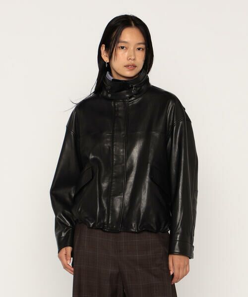 COMME CA PLATINUM / コムサ・プラチナ ブルゾン | トルコラムレザー ブルゾン | 詳細4