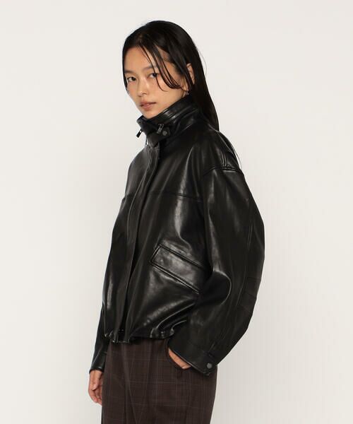 COMME CA PLATINUM / コムサ・プラチナ ブルゾン | トルコラムレザー ブルゾン | 詳細5