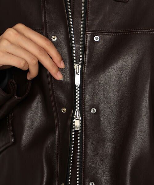 COMME CA PLATINUM / コムサ・プラチナ ブルゾン | トルコラムレザー ブルゾン | 詳細21