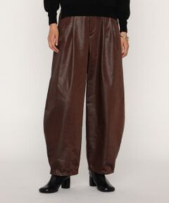 COMME CA PLATINUM / コムサ・プラチナ その他パンツ | レザーライクサテン バルーンパンツ