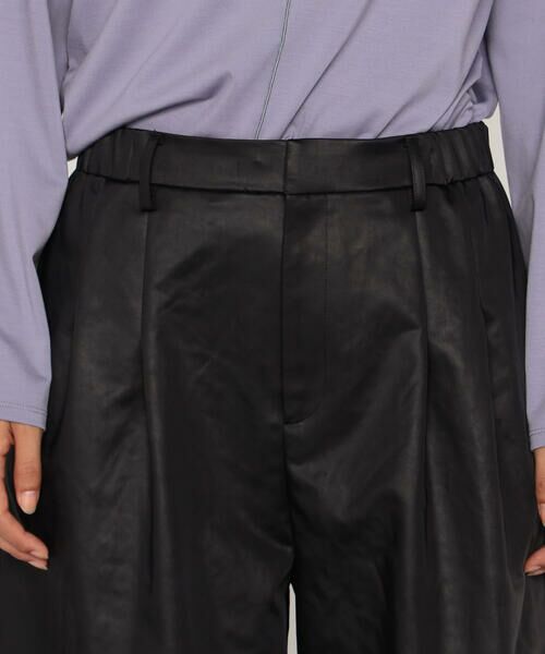 COMME CA PLATINUM / コムサ・プラチナ その他パンツ | レザーライクサテン バルーンパンツ | 詳細10