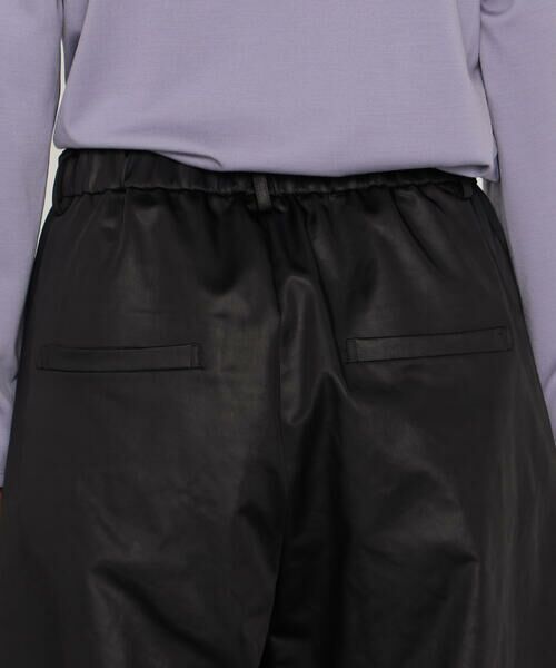 COMME CA PLATINUM / コムサ・プラチナ その他パンツ | レザーライクサテン バルーンパンツ | 詳細11