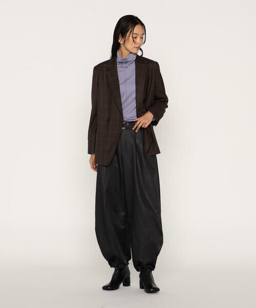 COMME CA PLATINUM / コムサ・プラチナ その他パンツ | レザーライクサテン バルーンパンツ | 詳細2