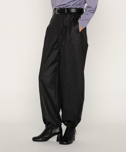COMME CA PLATINUM / コムサ・プラチナ その他パンツ | レザーライクサテン バルーンパンツ | 詳細5