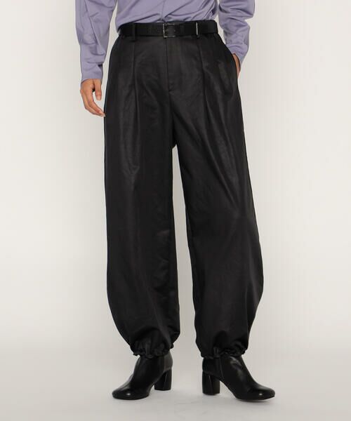 COMME CA PLATINUM / コムサ・プラチナ その他パンツ | レザーライクサテン バルーンパンツ | 詳細6
