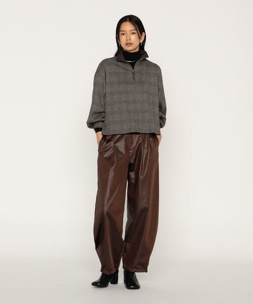 COMME CA PLATINUM / コムサ・プラチナ その他パンツ | レザーライクサテン バルーンパンツ | 詳細16