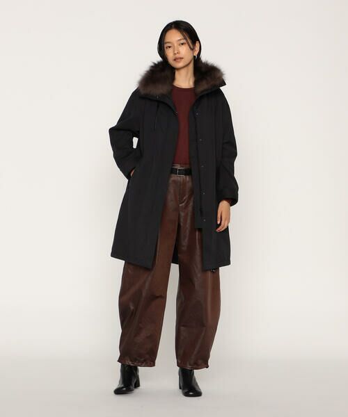 COMME CA PLATINUM / コムサ・プラチナ その他パンツ | レザーライクサテン バルーンパンツ | 詳細18