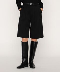COMME CA PLATINUM / コムサ・プラチナ ショート・ハーフ・半端丈パンツ | 高密度 梳毛ウールギャバ フィールドハーフパンツ