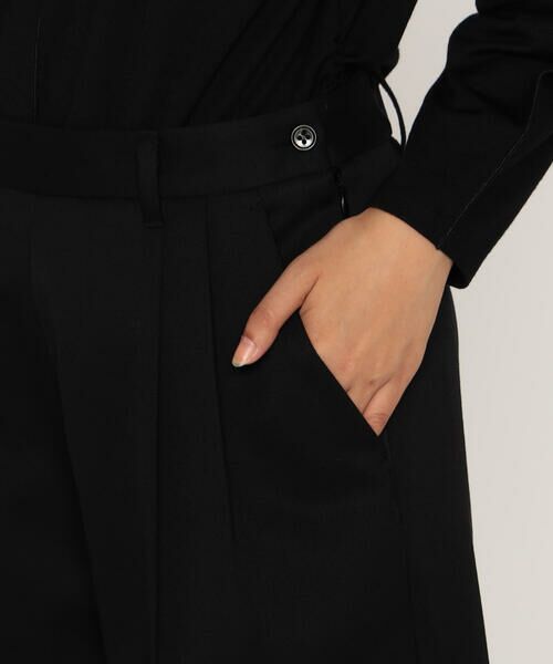 COMME CA PLATINUM / コムサ・プラチナ ショート・ハーフ・半端丈パンツ | 高密度 梳毛ウールギャバ フィールドハーフパンツ | 詳細10
