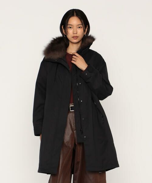 COMME CA PLATINUM / コムサ・プラチナ その他アウター | 高密度微起毛ヴィンテージツイル ライナー付きモッズコート | 詳細3