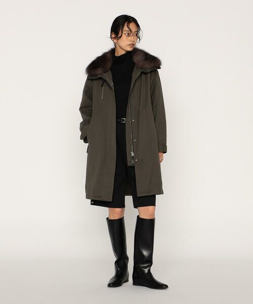 COMME CA PLATINUM / コムサ・プラチナ その他アウター | 高密度微起毛ヴィンテージツイル ライナー付きモッズコート | 詳細11