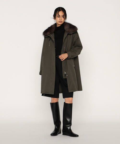 COMME CA PLATINUM / コムサ・プラチナ その他アウター | 高密度微起毛ヴィンテージツイル ライナー付きモッズコート | 詳細12