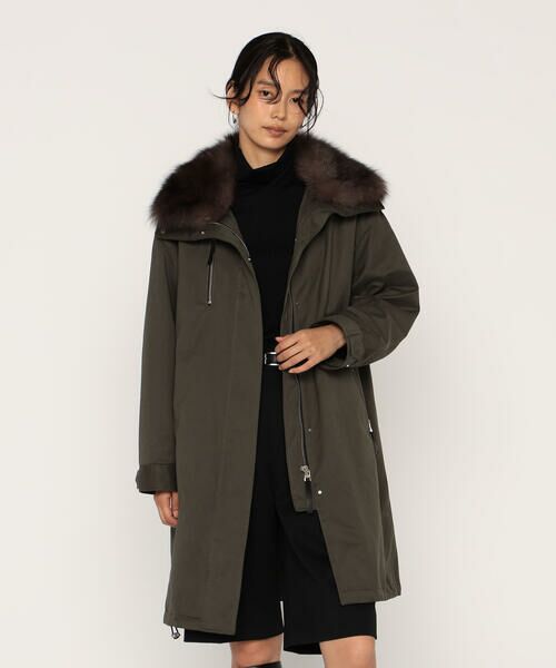 COMME CA PLATINUM / コムサ・プラチナ その他アウター | 高密度微起毛ヴィンテージツイル ライナー付きモッズコート | 詳細14