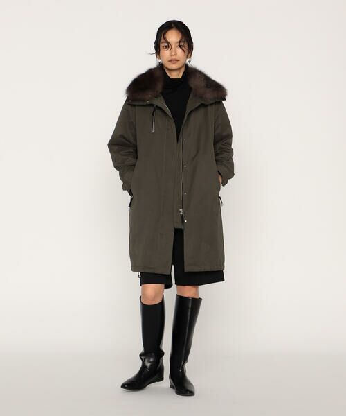 COMME CA PLATINUM / コムサ・プラチナ その他アウター | 高密度微起毛ヴィンテージツイル ライナー付きモッズコート | 詳細10