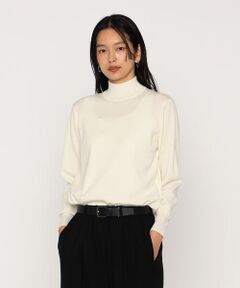 COMME CA PLATINUM / コムサ・プラチナ ニット・セーター | ミラノリブ ハイネックニット