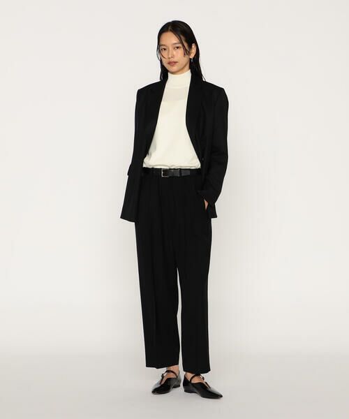 COMME CA PLATINUM / コムサ・プラチナ ニット・セーター | ミラノリブ ハイネックニット | 詳細1