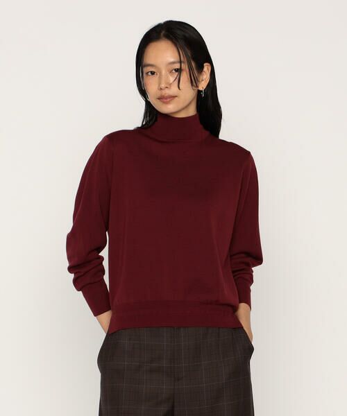 COMME CA PLATINUM / コムサ・プラチナ ニット・セーター | ミラノリブ ハイネックニット | 詳細7