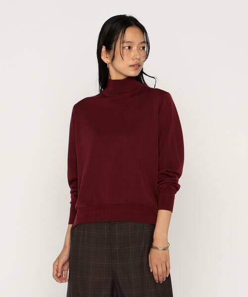 COMME CA PLATINUM / コムサ・プラチナ ニット・セーター | ミラノリブ ハイネックニット | 詳細8