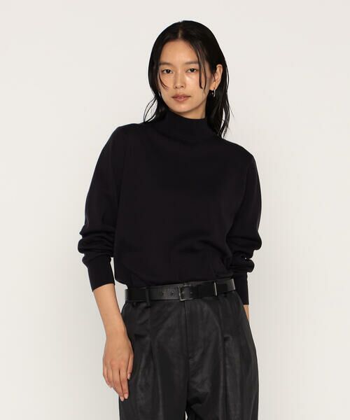 COMME CA PLATINUM / コムサ・プラチナ ニット・セーター | ミラノリブ ハイネックニット | 詳細13