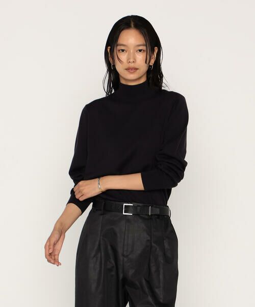 COMME CA PLATINUM / コムサ・プラチナ ニット・セーター | ミラノリブ ハイネックニット | 詳細12