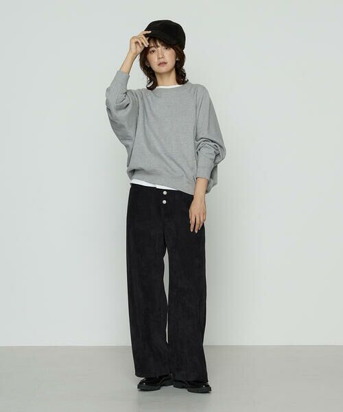 COMME CA PLATINUM / コムサ・プラチナ カットソー | 裏双糸ラメ裏毛 プルオーバー | 詳細1