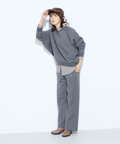 COMME CA PLATINUM / コムサ・プラチナ カットソー | 裏双糸ラメ裏毛 プルオーバー | 詳細21