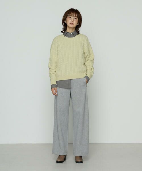 COMME CA PLATINUM / コムサ・プラチナ その他パンツ | 裏双糸ラメ裏毛 パンツ | 詳細1