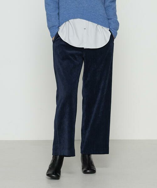 COMME CA PLATINUM / コムサ・プラチナ その他パンツ | コーデュロイ ワイドパンツ(22:ブルー)