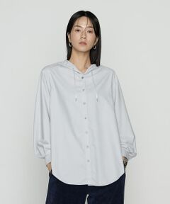 COMME CA PLATINUM / コムサ・プラチナ シャツ・ブラウス | マイクロスパン フード付きブラウス