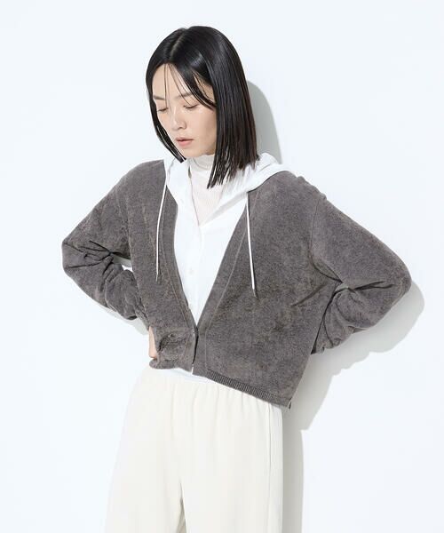 COMME CA PLATINUM / コムサ・プラチナ シャツ・ブラウス | マイクロスパン フード付きブラウス | 詳細4