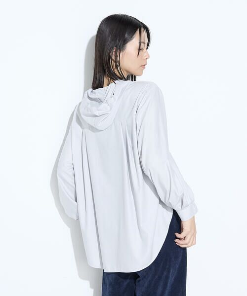 COMME CA PLATINUM / コムサ・プラチナ シャツ・ブラウス | マイクロスパン フード付きブラウス | 詳細19