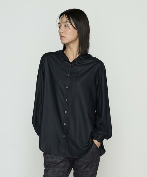 COMME CA PLATINUM / コムサ・プラチナ シャツ・ブラウス | マイクロスパン フード付きブラウス | 詳細21