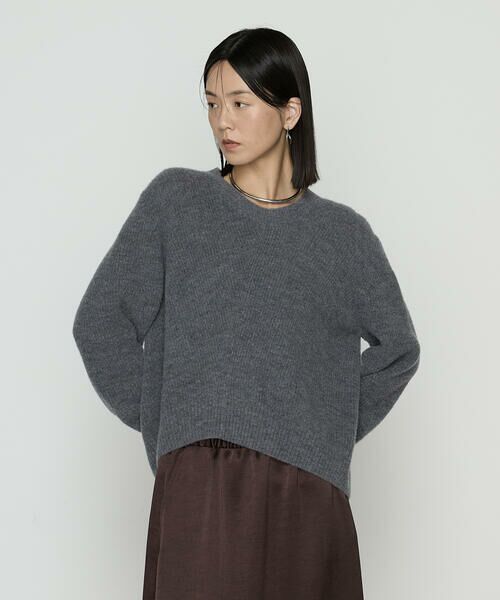 COMME CA PLATINUM / コムサ・プラチナ ニット・セーター | ウールタムヤーン マシュマロニット(04:グレー)