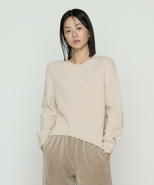 COMME CA PLATINUM / コムサ・プラチナ ニット・セーター | ウールタムヤーン マシュマロニット(07:エクリュ)