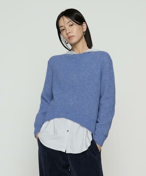 COMME CA PLATINUM / コムサ・プラチナ ニット・セーター | ウールタムヤーン マシュマロニット(22:ブルー)