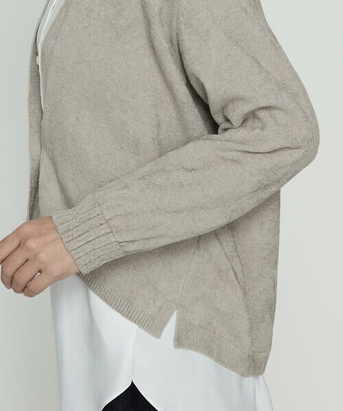 COMME CA PLATINUM / コムサ・プラチナ カーディガン・ボレロ | ストレッチモール マシュマロニットショートカーディガン | 詳細7