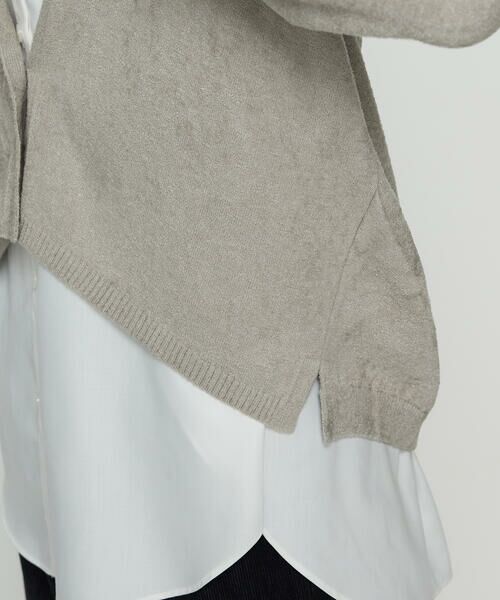 COMME CA PLATINUM / コムサ・プラチナ カーディガン・ボレロ | ストレッチモール マシュマロニットショートカーディガン | 詳細8