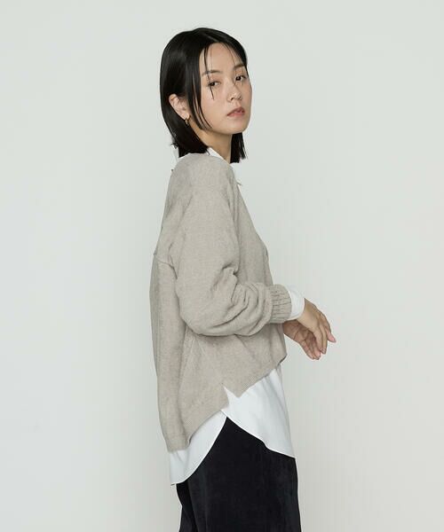 COMME CA PLATINUM / コムサ・プラチナ カーディガン・ボレロ | ストレッチモール マシュマロニットショートカーディガン | 詳細2