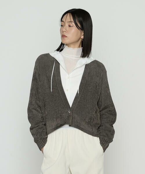 COMME CA PLATINUM / コムサ・プラチナ カーディガン・ボレロ | ストレッチモール マシュマロニットショートカーディガン | 詳細14