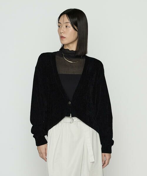 COMME CA PLATINUM / コムサ・プラチナ カーディガン・ボレロ | ストレッチモール マシュマロニットショートカーディガン | 詳細22
