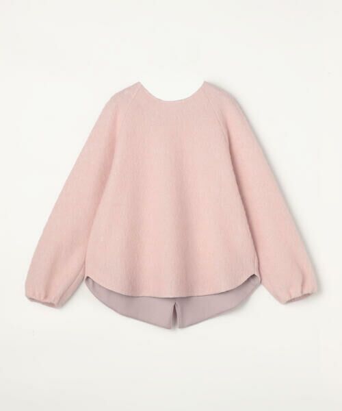 COMME CA PLATINUM / コムサ・プラチナ カットソー | アルパカ混 ラグランスリーブプルオーバー(11:ピンク)