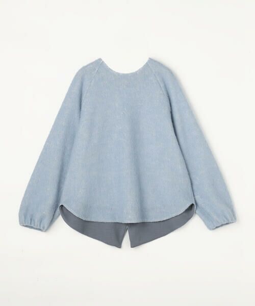 COMME CA PLATINUM / コムサ・プラチナ カットソー | アルパカ混 ラグランスリーブプルオーバー(23:サックス)