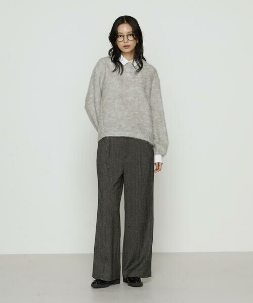 COMME CA PLATINUM / コムサ・プラチナ カットソー | アルパカ混 レイヤード風プルオーバー | 詳細1