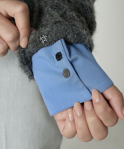 COMME CA PLATINUM / コムサ・プラチナ カットソー | アルパカ混 レイヤード風プルオーバー | 詳細25