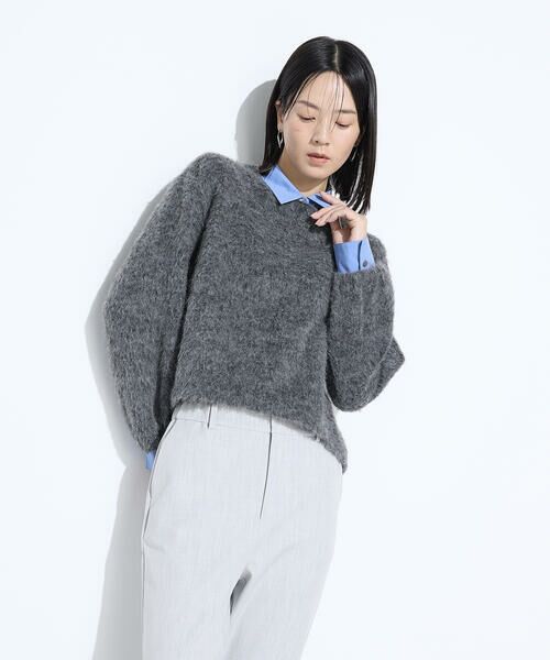 COMME CA PLATINUM / コムサ・プラチナ カットソー | アルパカ混 レイヤード風プルオーバー | 詳細27