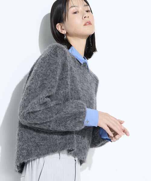 COMME CA PLATINUM / コムサ・プラチナ カットソー | アルパカ混 レイヤード風プルオーバー | 詳細28