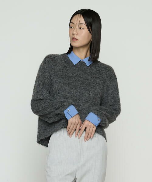 COMME CA PLATINUM / コムサ・プラチナ カットソー | アルパカ混 レイヤード風プルオーバー | 詳細14