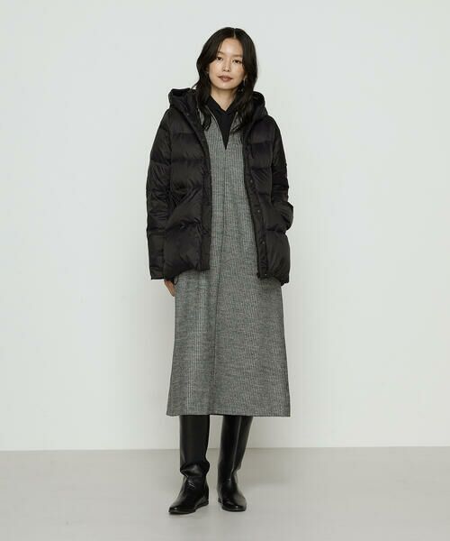 COMME CA PLATINUM / コムサ・プラチナ ロング・マキシ丈ワンピース | 千鳥バランサー ジャンパードレス | 詳細4