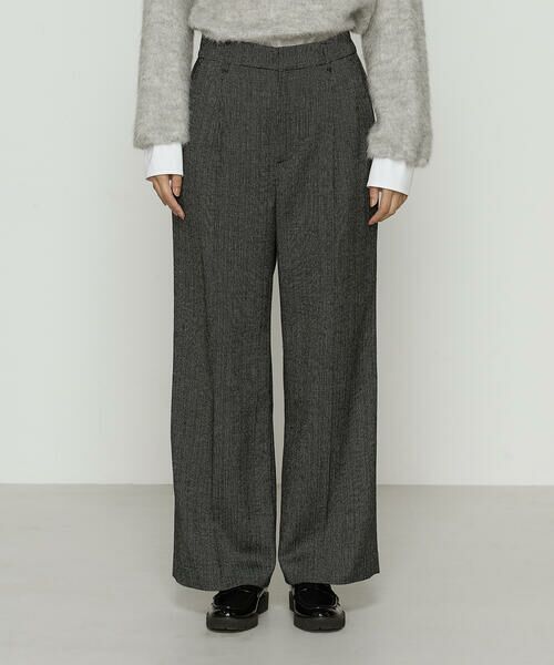 COMME CA PLATINUM / コムサ・プラチナ その他パンツ | ピンヘッドツイード ワイドパンツ | 詳細5