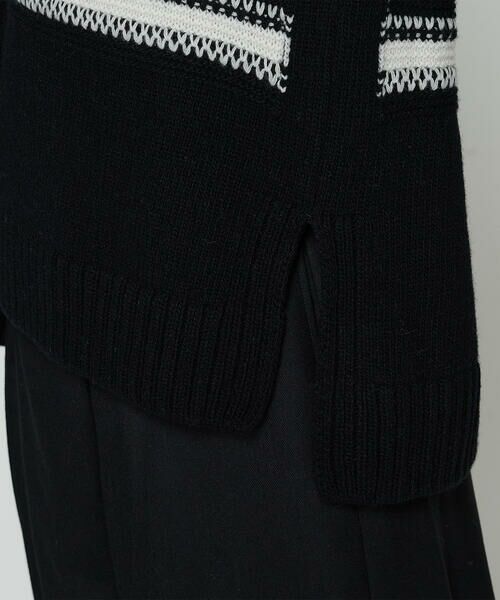 COMME CA PLATINUM / コムサ・プラチナ ニット・セーター | ジャカード編み スヌード付きニットプルオーバー | 詳細10